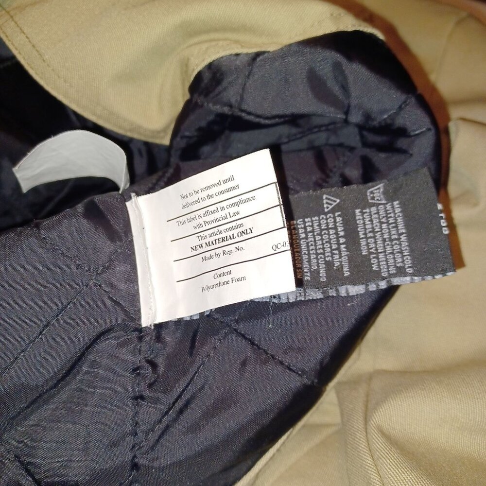 Dickies Mens Eisenhower Beige Quilt Lined Jacket Size 2XLL Front Zip 3 Pockets - Picture 7 of 11